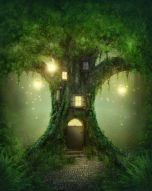 Фреска Сказочное дерево-дом