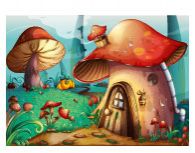 Фреска Сказочный домик-гриб