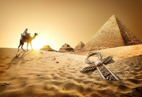 Фреска Верблюд в Египте