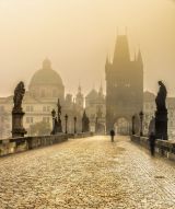 Фреска Городской мост в тумане