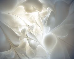Фотообои 3D абстракция в белом цвете
