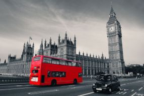 Фреска лондонский автобус