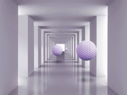 Фреска 3D тоннель с шарами