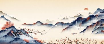Фреска Китайский пейзаж