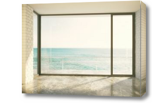 Картина Вид на море в огромное окно