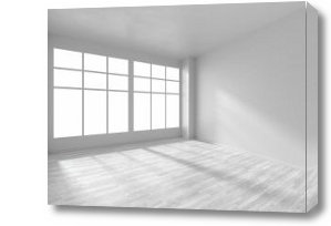 Картина Белое помещение с окнами