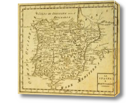 Картина Старая карта Португалии