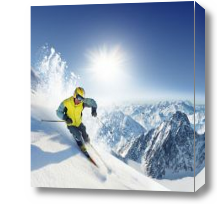 Картина Лыжник в горах