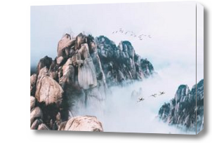 Картина Горы в тумане